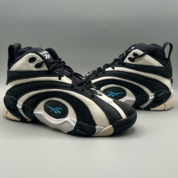 Reebok Shaqnosis Black White Retro Basketball - Youth Size 5.5 Women’s Size 7